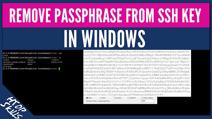 How to remove passphrase from ssh key / Remove passphrase for private key / Tech tutorial