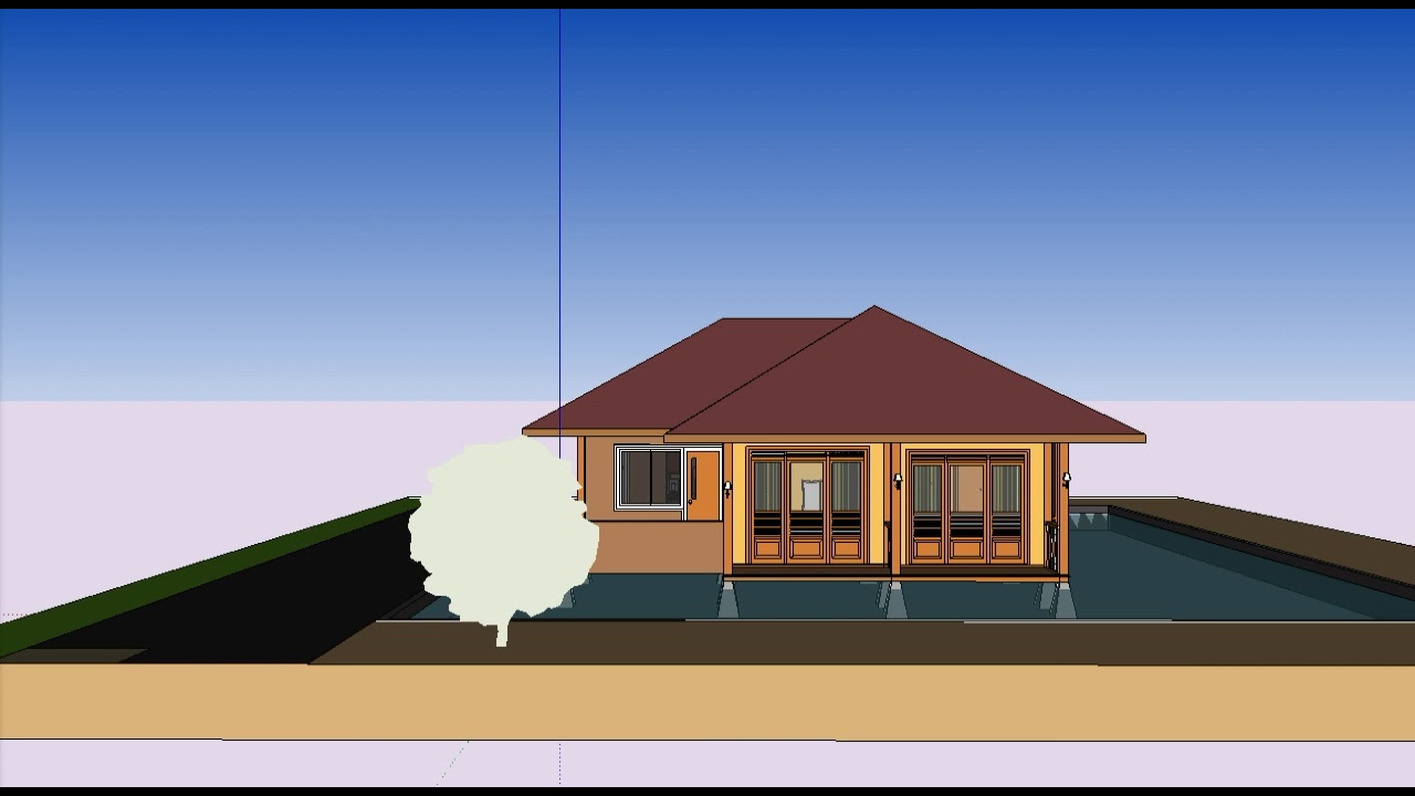 Desain Rumah Panggung Di Atas Air Di Tengah Kolam YouTube