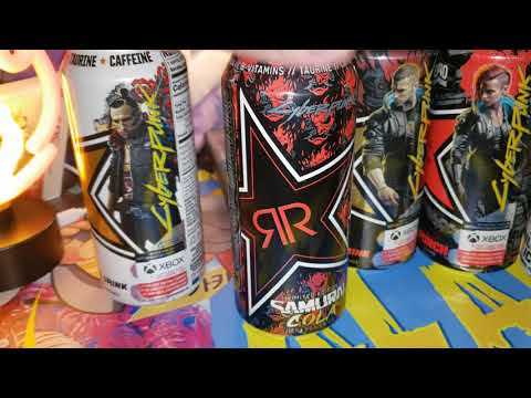 Cyberpunk 2077 Rockstar Energy Drink - All Cans All Characters - Rockstar Cyberpunk