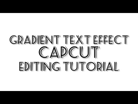 GRADIENT TEXT EFFECT CAPCUT EDITING TUTORIAL #capcutedit #tutorial #israelcaregiver @baebssilva