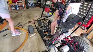 First test of EV components on Manco Dingo
