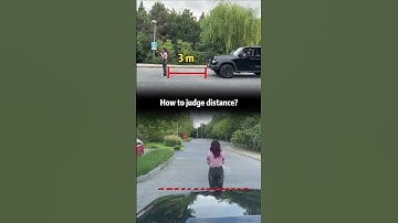 How to judge the distance between a car and a person?#driving #skills #tips #knowledge #fpy