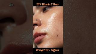 DIY Vitamin C Toner 🍊 | Orange Peel, Saffron &amp; Clove | Natural Glow #diy #youtubeshorts #ytshorts