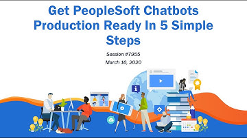 Get PeopleSoft Chatbots Production Ready