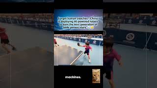 China is deploying AI-powered robots to train the next generation of table tennis stars. 🤖🏓