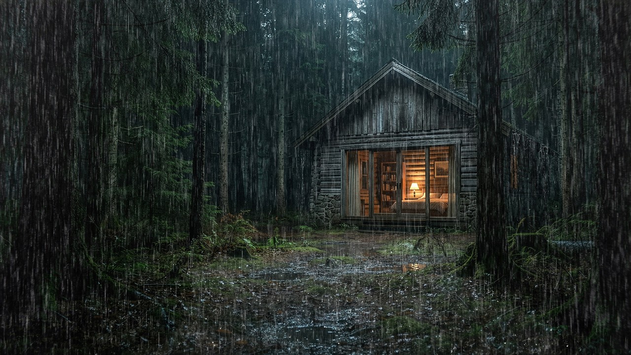 🌧️ Rain Sounds for Sleeping – Heavy Rain White Noise for Sleep