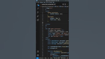 simple number guessing game :) #codingtutorial #programmingjourney #webdevelopment #html