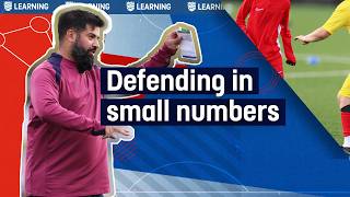 Defending in small numbers | Coaching session on defending skills