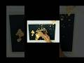 La illaha illallah calligraphy on black chart with golden leaf |#art arabic ✨️