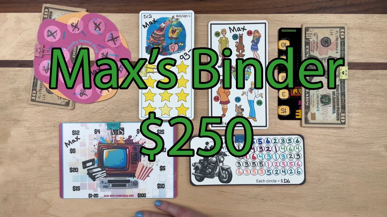 6 Savings Challenges Finished! | Max's Binder | Cash Stuffing | $250 | College Grad Gift | Goals