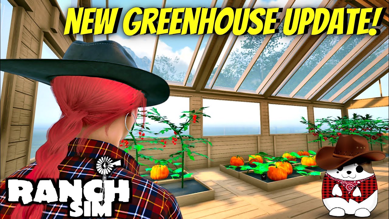 I BUILD A GREENHOUSE FOR FARMING  RANCH SIMULATOR GAMEPLAY #17 