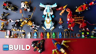 LEGO Speed Build NINJAGO Dragons Rising Heatwave & Vehicles Collection  | Beat Build | ASMR