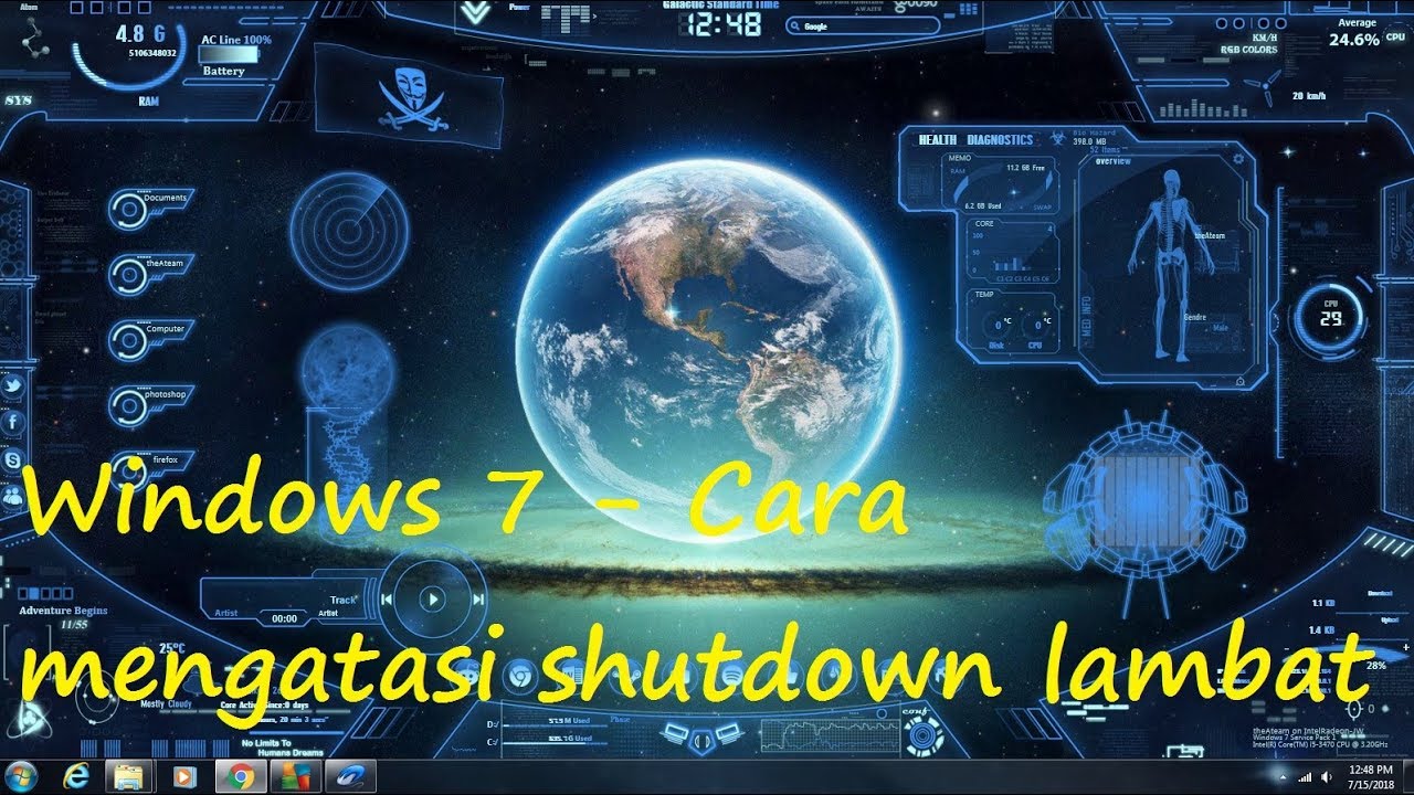 Windoes 7 - Cara mengatasi shutdown lambat