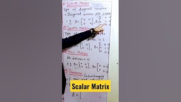 Scalar Matrix #maths #new #short #shortvideo #viral #shorts