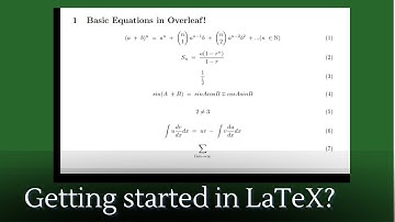 How to do basic equations in Overleaf the online LaTeX editor