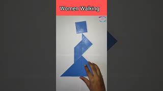 Women Walking Tangram Puzzle