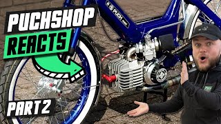 74cc GILARDONI onder deze Puch Maxi N is KNETTERGEK! | Puchshop REACTS #18