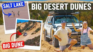 Taking on the 4x4 BIG DUNE at BIG DESERT+ PINK lakes Murray Sunset national park