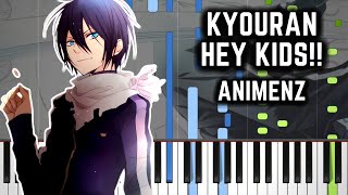 Download Lagu [Animenz] Kyouran Hey Kids!! - Noragami Aragoto OP Piano Tutorial || Synthesia MP3