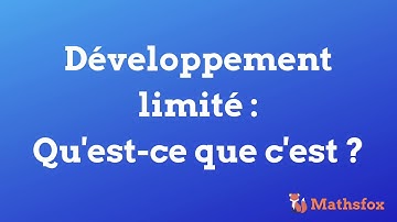 Développements limités : qu