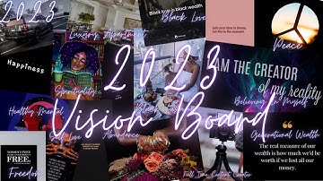 HOW TO Make A DIGITAL Vision Board 2023 In Canva | IAM NAUTI