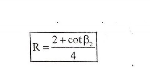 Degree of Reaction of Radial Flow Turbo Machine (Mechanical)