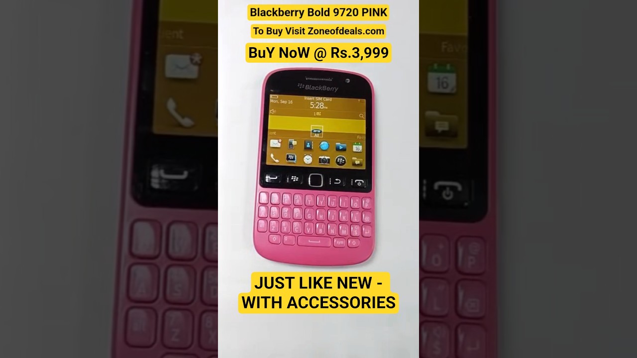 BUY Blackberry Bold 9720 | PINK | 3999 | Zoneofdeals.com | 