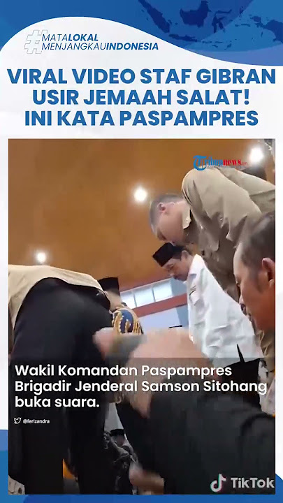 Klarifikasi Paspampres seusai Viralnya Video Diduga Usir Jemaah Demi Gibran Salat Jumat di Saf Depan