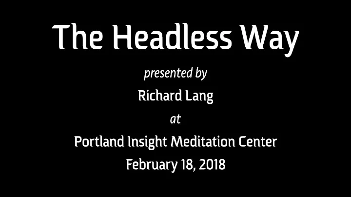 Richard Lang at Portland Insight Meditation Center...