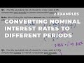 Converting Nominal Interest Rates to Different Compounding Periods