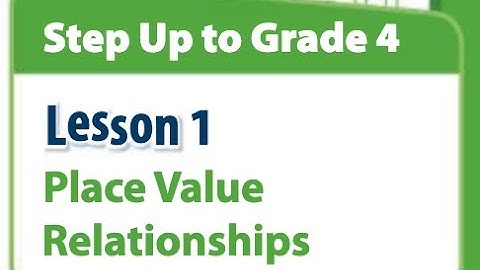 Step Up to Grade 4 - Lesson 1 Video