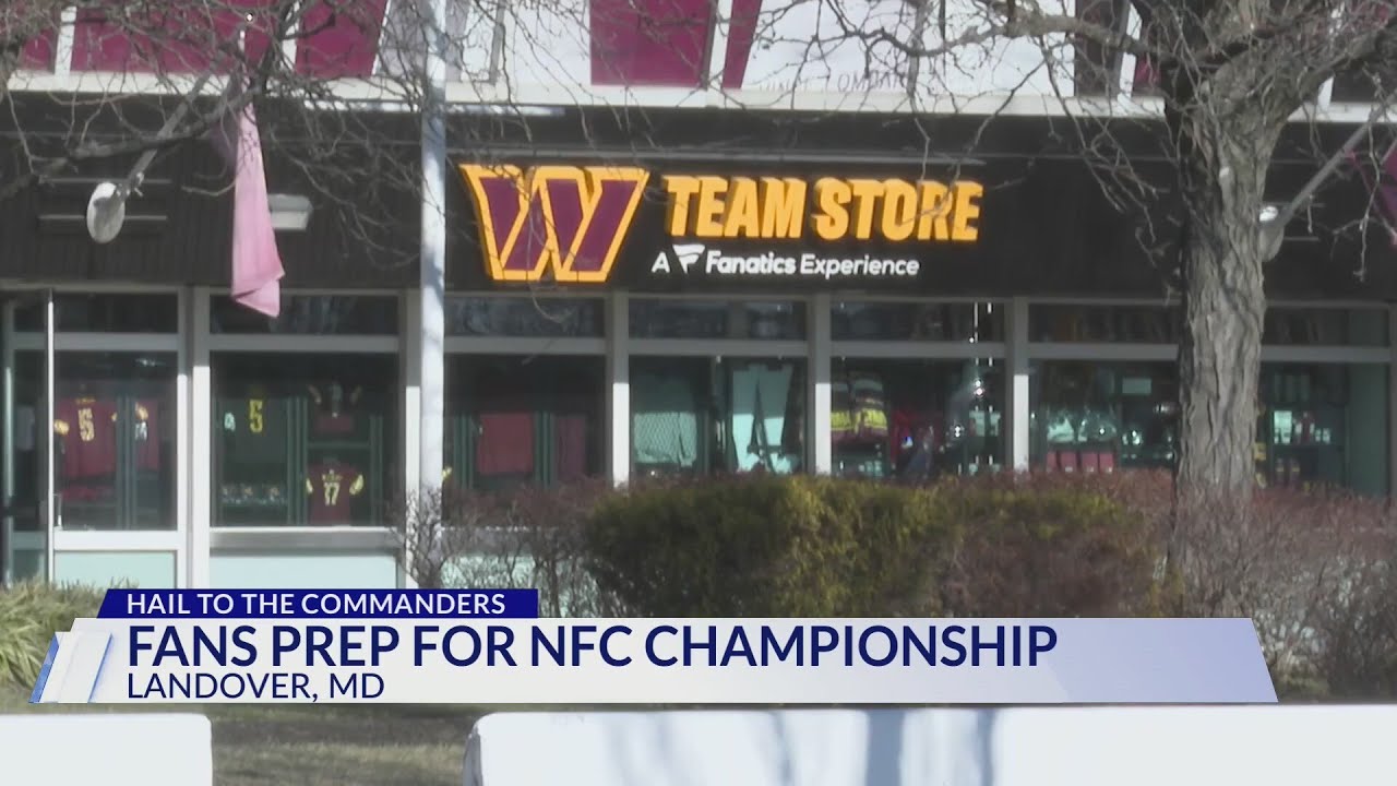 Washington Commanders fans prep for NFC Championship - YouTube