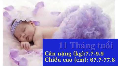 Bảng chiều cao cân nặng chuẩn của bé gái từ 0 đến 12 tháng tuổi