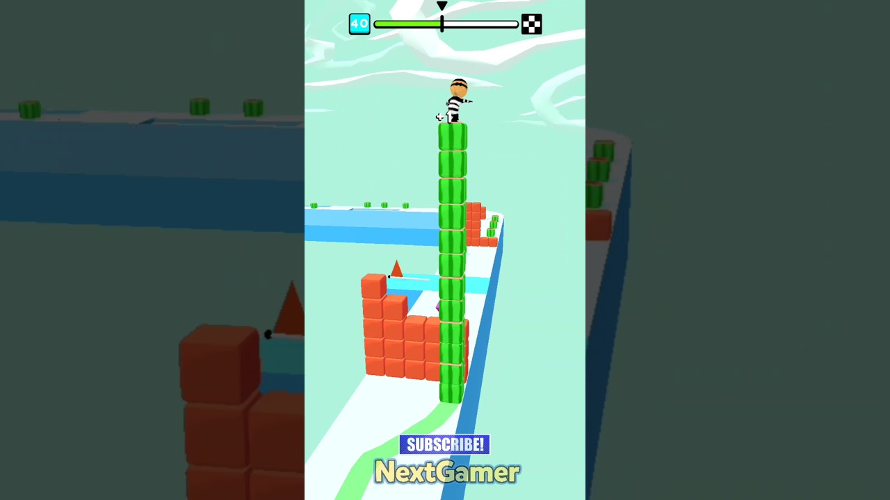 Cube Surfer!🏂🏿💎Mobile Gameplay By NextGamer (Android,iOS) Level 40 