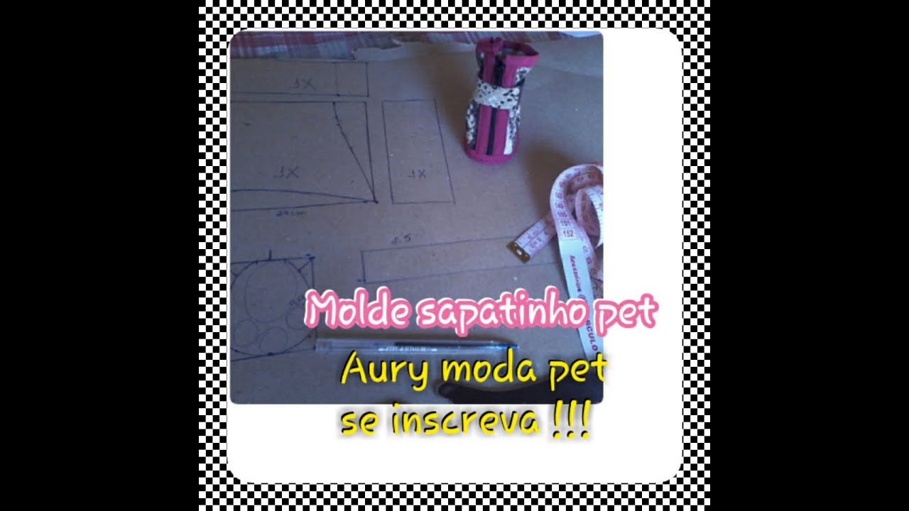 sapatinho para cachorro super fácil .. Modelagem