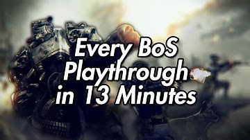 EVERY Fallout 4 Brotherhood of Steel Playthrough in less than 13 minutes