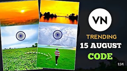 15 August Video Editing Tutorial In VN App | 15 August Video Editing Kaise Kare 2024 | Vn Qr Code