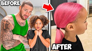 DAD RUINS DAUGHTER'S HAIR..