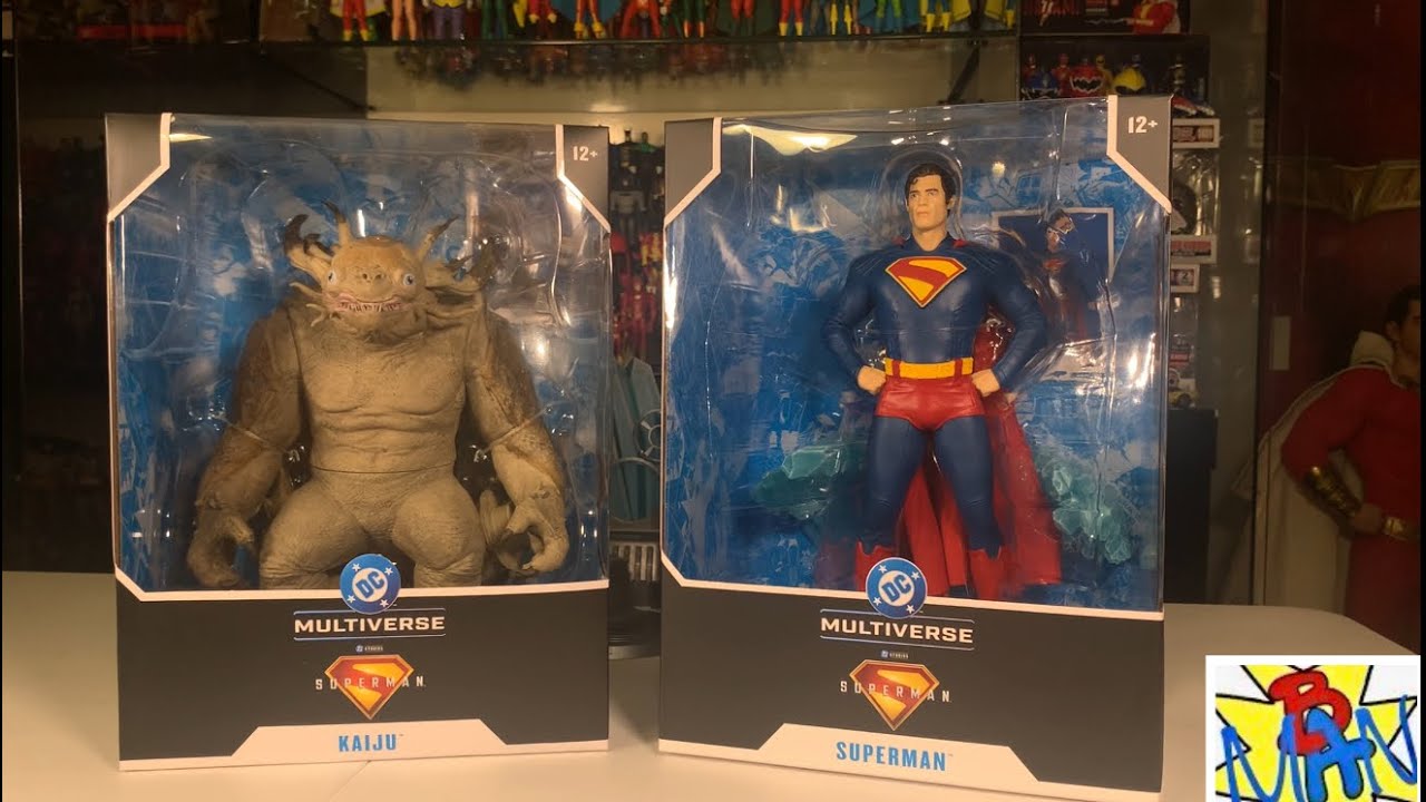 Superman Movie 2025 DC Multiverse Kaiju MegFig + Superman Statue