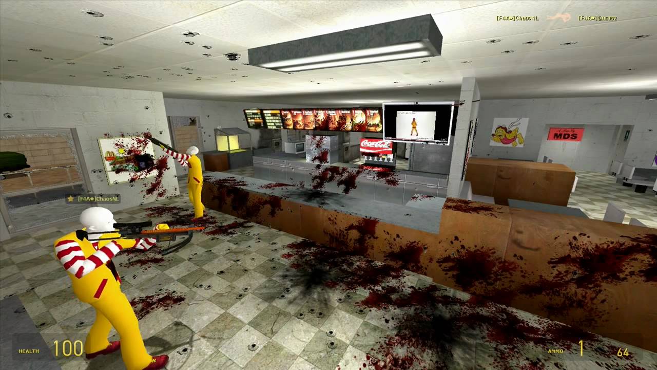 Insane super random McDonald's massacre - Garry's Mod Crazy McDonald's mod