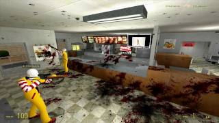 Insane super random McDonald's massacre - Garry's Mod Crazy McDonald's mod