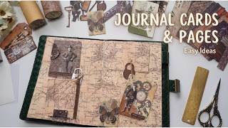 Creative Journaling Ideas | Easy ATC  Journaling Cards + Decorative Pages