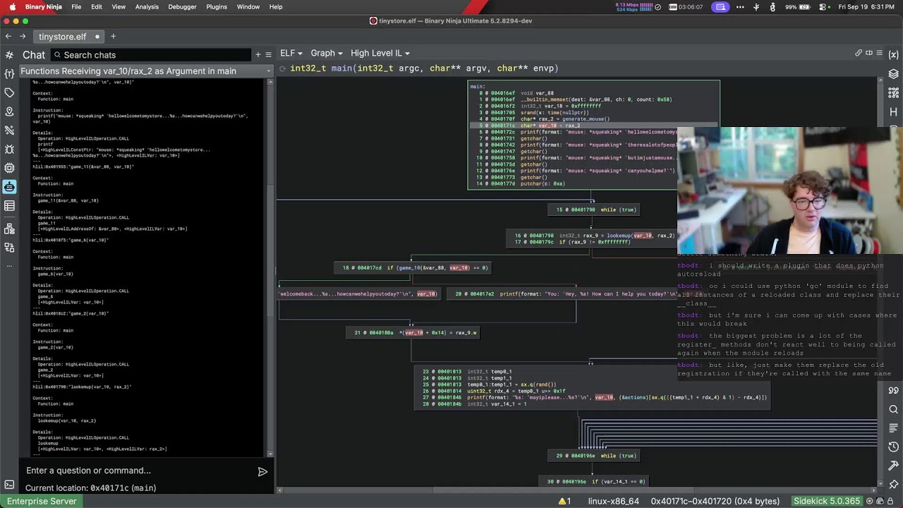 Binary Ninja Live Stream: Sep 19th, 2025 - YouTube