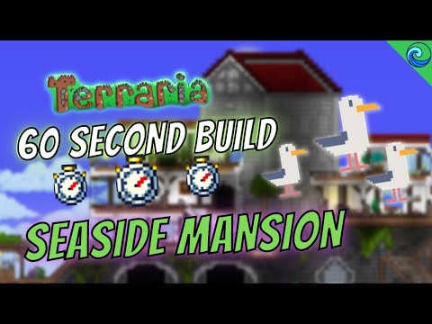 TERRARIA LET'S BUILD -  SEASIDE MANSION #Short #Shorts