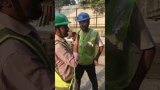 site pe Wally tallky ka inspection #highlights #construction #safetyawareness