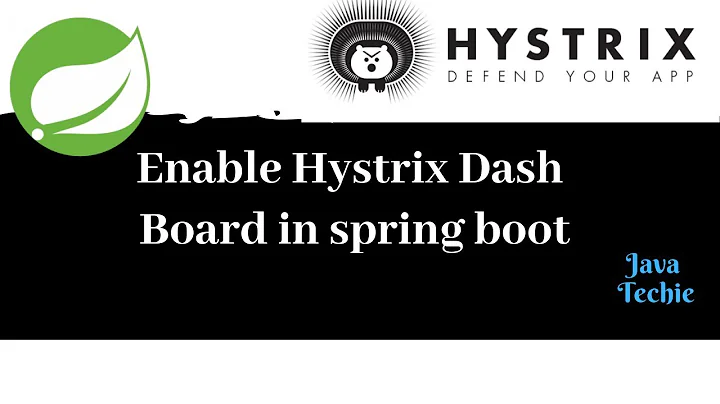 Enable Hystrix Dash Board in spring boot | Java Techie