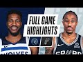 TIMBERWOLVES at SPURS | FULL GAME HIGHLIGHTS | February 3, 2021