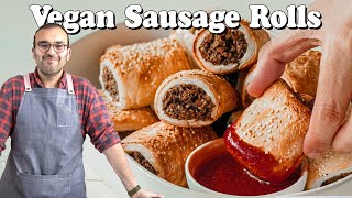 DELICIOUS Vegan Sausage Rolls - The Scran Line