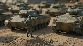 Miniature construction workers b…