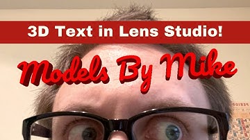 3D Text in Lens Studio - Fake it 